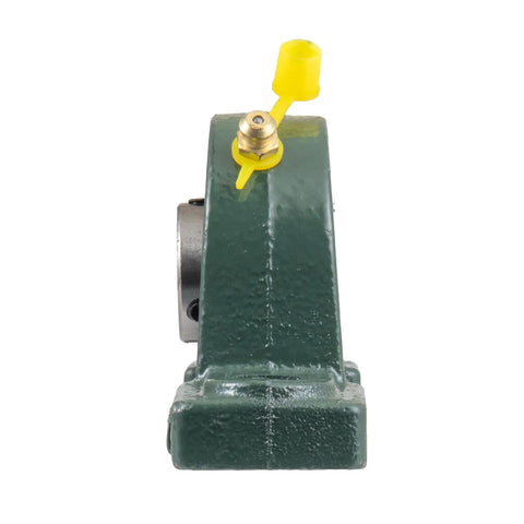 Side view of Heavy Duty Pillow Block Mounted Ball Bearing UCP202-10 With Five Eighth Inch Bore Self Aligning Cast Iron Housing Pre Lubricated