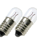 25 Pack E10 Mini Light Bulbs 6.3V 0.15A Incandescent Tungsten Filament Indicator Lamp For Flashlights And Small Tools Old Fashioned Warm Yellow Glow Durable And Easy Replacement, two bulbs