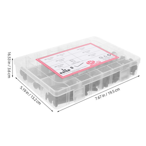 141 Piece Black Hex Socket Cap Screws And Nuts Set For Beds And Furniture Made From Aluminum Alloy And PP Material in storage case