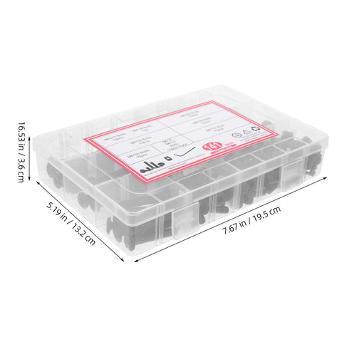 141 Piece Furniture Bolts And Nuts Kit For Beds And Cribs, Aluminum Alloy Screws Set for Wood Repair in plastic case with dimensions