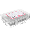 Pro Grade Black Bed Screws Hardware Replacement Set With Aluminum Alloy Bolts And Nuts For Furniture And Crib Repair in compact storage case.