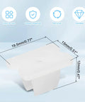 LED Rope Light Clips Set Of 30 For 5mm 6mm LED Strips, Waterproof Mounting Brackets product dimensions visual