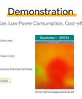 Dope Thermal Imaging Camera With 32x24 IR Sensor Array For Raspberry Pi And HVAC Fire Detection Low Power High Accuracy I2C Interface connected to Raspberry Pi