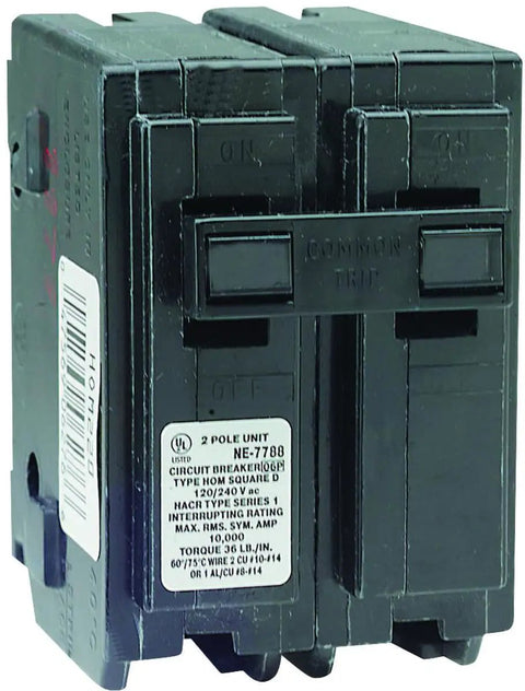 70 Amp Plug On Circuit Breaker Bulk Pack for Home Electrical Panels, One Pole and Two Pole Standard Breakers, Works in Homeline Load Centers