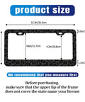 Leopard Print License Plate Frame For Cars, Dope Cheetah Style Aluminum Plate Holder, 12 By 6 Inches, fits standard US vehicles.