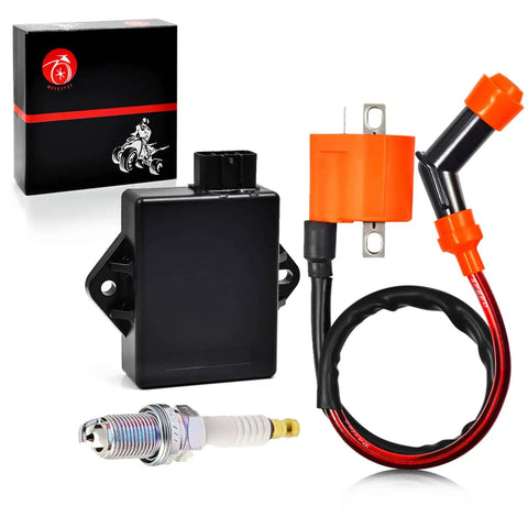 Combo CDI Box, Ignition Coil, And Spark Plug Kit For Trail Boss 330 2003-2013, Boss 325 2000-2003, Magnum 330 2003-2006, box view
