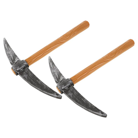 Two Piece Foam Pickaxe Prop Set For Dwarf Gnome Cosplay And Christmas Party Decor Lightweight Decorative Tools For Adults And Kids