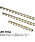 Swedged Steel Tube With Dual 3/4 Inch 16 Threads, RH On One End And LH On The Other, 10 In Long, 1.00 In OD,.095 In Wall, zinc plated steel tube
