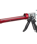 Convoy Super 26 10 Oz Caulking Tool with Auto Flow Stop and 360 Degree Rotating Handle, shown from side angle