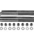 Ford Front Leaf Spring Shackle U Bolt Kit For 80 To 97 F 250 F 350 4WD Heavy Duty Suspension Upgrade 8.75 Inch Square U Bolts SKU 722015 Compatible With 4x4 Trucks, square U-bolts with nuts and washers