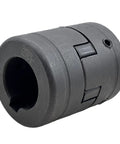 1 Inch Bore Flexible 3 Piece L Jaw Coupling Set With Rubber Spider for Log Splitter, Rust Resistant, HT250 Cast Iron Close-up
