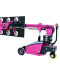 Pro Grade Vacuum Glass Lifter For Smooth Panel Transport And Sheet Handling For Architectural Installations Construction Crews And Workshop Pros Seeking Heavy Duty Suction Tools To Shift Large Panes With Zero Fuss Daily, featuring a pink unit with suction cups.
