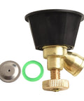 Adjustable Atomizing Garden Nozzle For Cyclone Spray Head With 14.5 mm Thread And Multi Spray Modes, alloy and rubber material