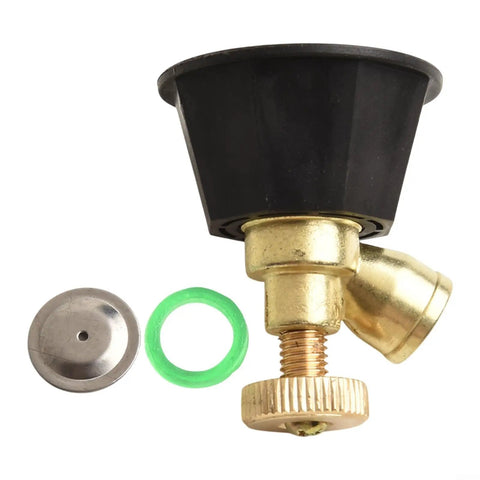 Adjustable Atomizing Garden Nozzle For Cyclone Spray Head With 14.5 mm Thread And Multi Spray Modes, alloy and rubber material