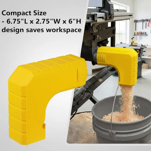 Dust Extraction Adapter For Table Saws 2.5 Inch Inner Diameter Dust Collector Connector Easy Slide On Installation