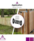 Tough 8 Inch Self Closing Gate Hinge For Wood Fences Industrial Stainless Steel With Horizontal Adjustable Enclosed Spring Black Powder Coat 2 Side Mount Gate Attachment Built Tough Pair By Advantage Industries