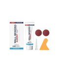 All In One Wall Repair Kit With Spackle And Scraper For Quick Drying And Easy Hole Filling In Drywall Patch Cracks Fast DIY Home Fix While Sanding After Drying For A Smooth Finish No Mess 100g kit with scraper, nozzle, and sandpaper shown.