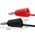 Oscilloscope Probe Kit With 100MHz Bandwidth Switchable 10 To 1 And 1 To 1 Probes BNC To Minigrabber Test Lead Set close-up of connectors