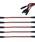 5 Pack 12 Gauge 2 Pin Quick Disconnect Polarized SAE Connector Wire Harness For Motorcycle Boat Car Tractor 12 Inch Red And Black Leads