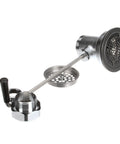 Waste Drain Valve With Twist Handle, Three And A Half Inch By Two Inch And One And A Half Inch Adapter, Removable Strainer Basket