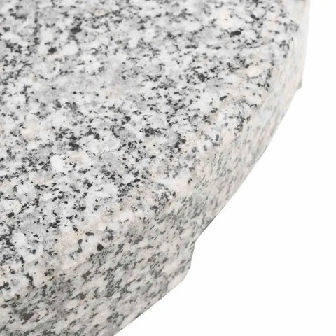 Close-up of Granite Round Parasol Base, 44.1 Lb Umbrella Stand For Garden Patio Beach showcasing textured granite surface.