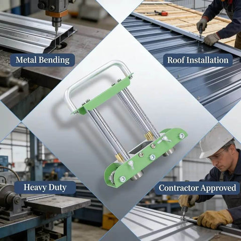 Two Station Sheet Metal Bender for Manual Bending of Steel Aluminum and Copper from 0 to 90 Degrees with lightweight aluminum handle