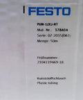 FESTO Red Plastic Tubing 12mm Outer Diameter 8mm Inner Diameter 50 Meter Roll For Pneumatic Lines And DIY Projects Heavy Duty Flexible Air Hose For Pneumatic Systems Automotive And Hobbyist Use packaging label