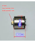 12mm Coreless High Speed Magnetic Motor With Hall Encoder And Integrated Drive Board For Robotics, front view