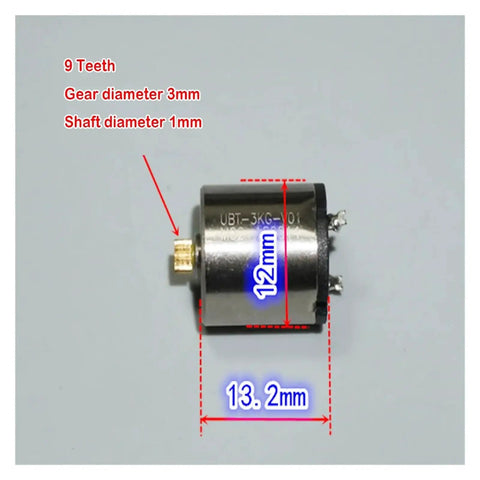 12mm Coreless High Speed Magnetic Motor With Hall Encoder And Integrated Drive Board For Robotics, front view