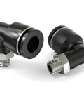 Elbow Push To Connect Fittings 6mm Tube OD M6 Thread 90 Degree Pneumatic Quick Connect Copper And Plastic Pack Of 10 side view