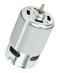 High Output RS-550 DC Electric Motor Packing 22000RPM Kicking Power For Hand Drills And Power Tools, Legit Solid Build For Audio Video Gear And PC Peripherals In Black - close-up view
