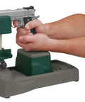 Person using Pistolero Pistol Sight Adjustment Kit With 5 Inch Horizontal And 3 Inch Vertical Travel Built Tough for range days