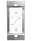 Ceiling Fan Control And Dimmer Wall Switch 2 In 1 Light And Ceiling Fan Combo Single Pole No Wi Fi Neutral Wire Required Plug And Play