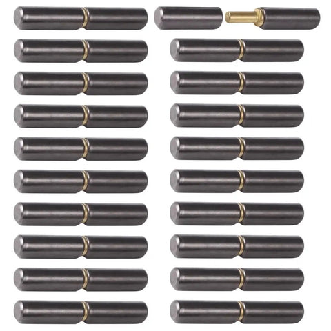 Set Of Twenty Weldable Barrel Hinges Three And One Eighth Inch By One Half Inch Weld On Door Hinges Heavy Duty Metal Hinges For Swing Doors