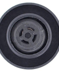 Top view of black Radiator Coolant Overflow Reservoir Tank Cap Fits Toyota Avalon Camry Celica MR2 C-HR Prius RAV4 ES300h