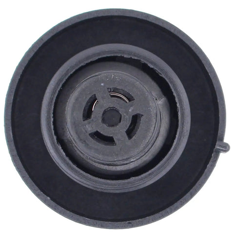 Top view of black Radiator Coolant Overflow Reservoir Tank Cap Fits Toyota Avalon Camry Celica MR2 C-HR Prius RAV4 ES300h
