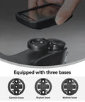 Aluminum Headset Bike Computer Mount With Centered View For A NoLook Front Dash with Garmin, Bryton, and Wahoo bases