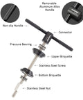 Bike Headset Cup And Bottom Bracket Press Installation Tool For BB73 BB86 BB30 BB91 BB92 PF30 And More, labeled parts diagram