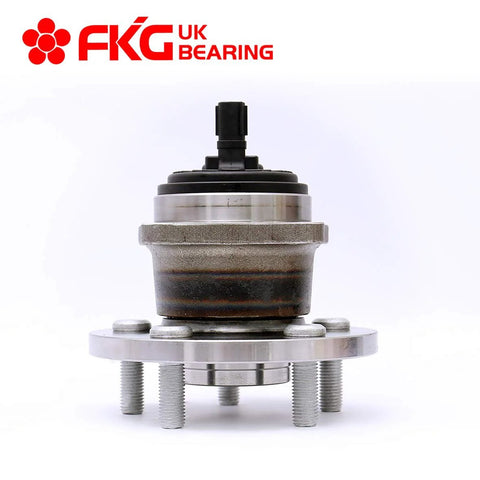 Front view of Rear Wheel Bearing Hub Assembly Set For Toyota Corolla 2009 To 2016, Pontiac Vibe 2009 To 2010, Toyota Matrix 2009 To 2014
