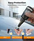 DIY Windshield Crack Repair Kit For All Crack Types With Repair Liquid Fix Chips And Small Cracks Before They Spread Glass Repair Kit demonstrated on cracked windshield