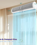 Sixty Inch High Velocity Air Curtain For Doors That Chases Pesky Flies With Straight Up Powerful 1530 Cfm Flow and no fuss wall mount setup.