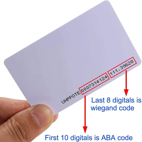 Close-up of 125kHz Proximity RFID Card Read-Only for Access Control System and Time Attendance, Ultra Thin 0.8mm, Pack Of 50.