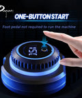 Close-up of LED display and rotating knob on Tattoo Power Supply Box 1.5 To 12V Dual Output with on-button start feature.
