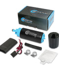 255 LPH High-Performance In-Tank Fuel Pump With Installation Kit, Universal Fit, Drop-In Replacement, Low 9.45 Amp Draw