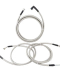 Slick Flexible Braided Stainless Steel Fuel Line Replacement Kit For Chevy Equinox And GMC Terrain Models 2010 Through 2012, three braided lines.