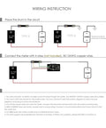 Wiring instructions for DC 6.5-100V 0-100A LCD Readout Digital Current Voltage Power Energy Meter Multimeter with 100A Shunt