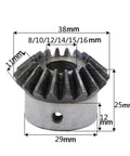 Top Shelf High Precision Motor Spur Gear And Bevel Set With 2 Mod 18 Teeth smooth rolling gear with dimensions 38mm by 25mm.