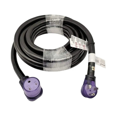 Beefy 50 Amp Welder Extension Cord NEMA 6 50 25ft 6 AWG STW Copper 3 Prong 6 50P To 6 50R Lighted Connector UL Listed