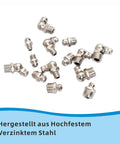 Nifty 84 Piece Metric Grease Fittings Kit With M6 M8 M10 Zerk Fittings, Straight 45 Degree And 90 Degree Nipples, Self Tapping