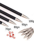 Six Pack Screw In Archery Arrow Tips Field Points 70-125 Grain For Target Practice On Compound And Recurve Bow 6.2mm Shaft